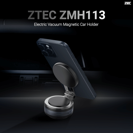 แท่นชาร์จแม่เหล็กติดมือถือ ZTEC ZMH113 รองรับ USB-C รับน้ำหนัก 1 กก_1